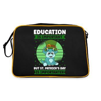 Dinosaure Saint-Patrick Dino - Sac Retro - noir/or - Dos