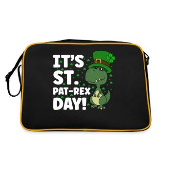 Dinosaure Saint-Patrick Dino - Sac Retro - noir/or - Dos