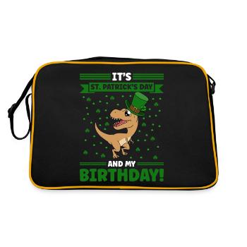 Dinosaure Saint-Patrick Dino - Sac Retro - noir/or - Dos