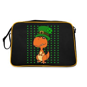 Dinosaure Saint-Patrick Dino - Sac Retro - noir/or - Dos