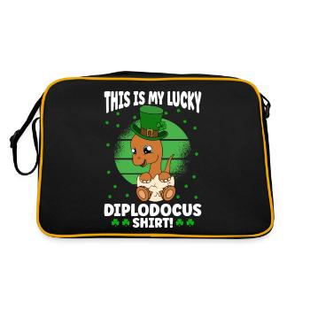 Dinosaure Saint-Patrick Dino - Sac Retro - noir/or - Dos