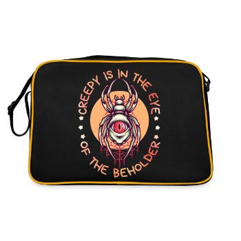 Araignée de tarentule drôle de dicton Halloween - Sac Retro - noir/or - Dos