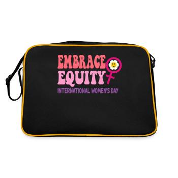 Journée internationale de la femme Embrassons l’équité - Sac Retro - noir/or - Dos