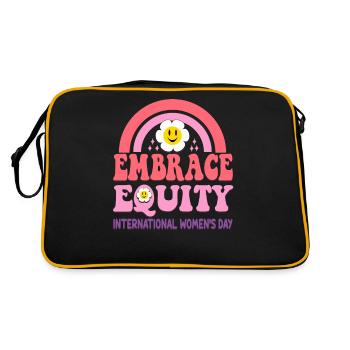 Journée internationale de la femme Embrace Equity - Sac Retro - noir/or - Dos