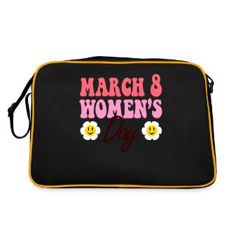 March 8 International Womens Day - Retro Bag - black/gold - Back