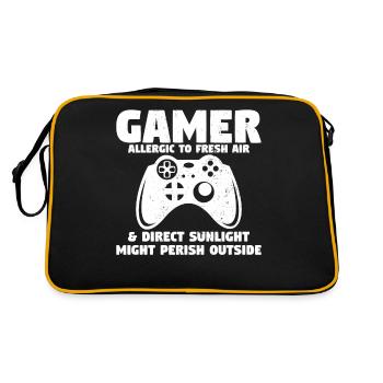 Jeux vidéo de jeu amusant - Sac Retro - noir/or - Dos