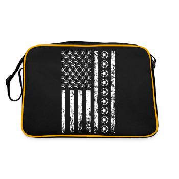American Sports Soccer Flag Football Athletic - Sac Retro - noir/or - Dos