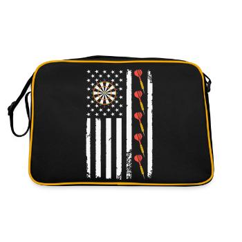 American Sports Darts Flag Athletic Throwing Game - Sac Retro - noir/or - Dos