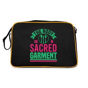 LE CORPS EST UN VÊTEMENT SACRÉ - Sac Retro - noir/or - Dos