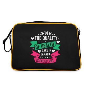 LA QUALITÉ DES SOINS DE SANTÉ AU CANADA EST EXCELLENTE - Sac Retro - noir/or - Dos