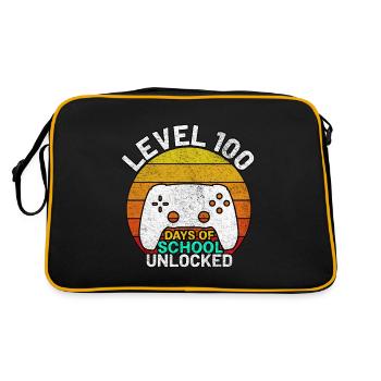 Level 100 Days Of School Gamer 100 Days Of School - Retro Bag - black/gold - Back