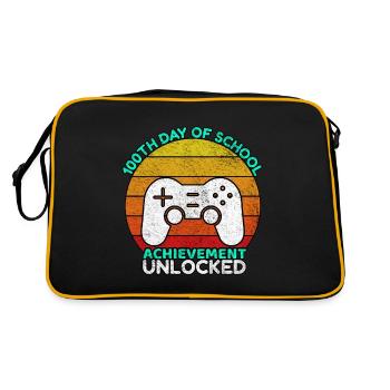 100th Day Of School Gamer 100 Days Of School - Retro Bag - black/gold - Back