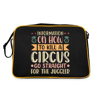 Information on how to kill a Circus - Retro Bag - black/gold - Back