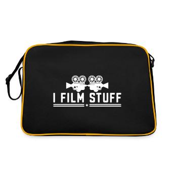 I Film Stuff Film - Retro Tasche - Schwarz/Gold - Hinten