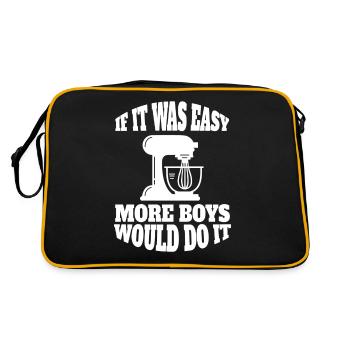 Baker Bakery Pastry Baking Pastry Chef - Retro Bag - black/gold - Back