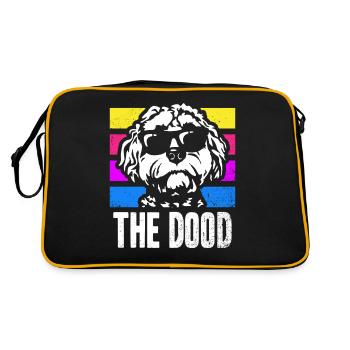 The Dood Doodle Labradoodle Goldendoodle - Retro Bag - black/gold - Back