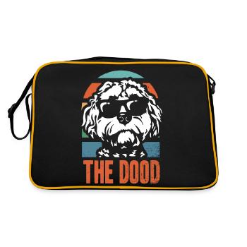 The Dood Doodle Labradoodle Goldendoodle - Retro Bag - black/gold - Back