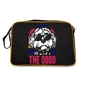The Dood Doodle Labradoodle Goldendoodle - Retro Bag - black/gold - Back