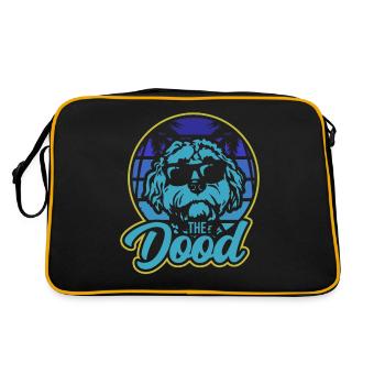 The Dood Doodle Labradoodle Goldendoodle - Retro Bag - black/gold - Back