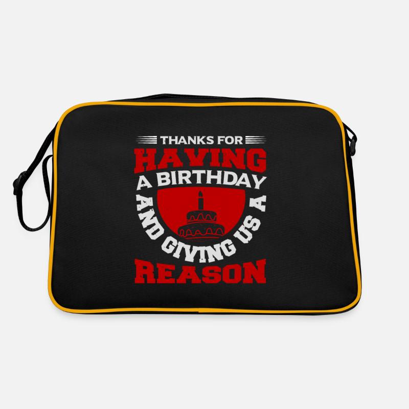 DANKE, DASS DU EINEN GEBURTSTAG HAST UND UNS EINEN GRUND GIBST Retro Tasche
