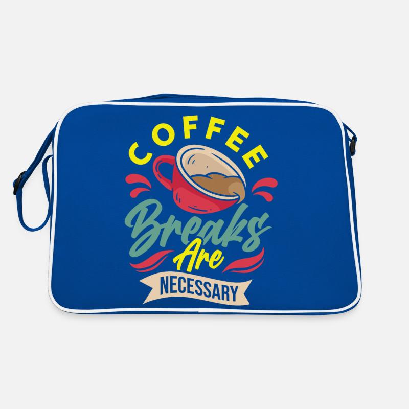 Coffee Breaks are Necessary Retro Tasche