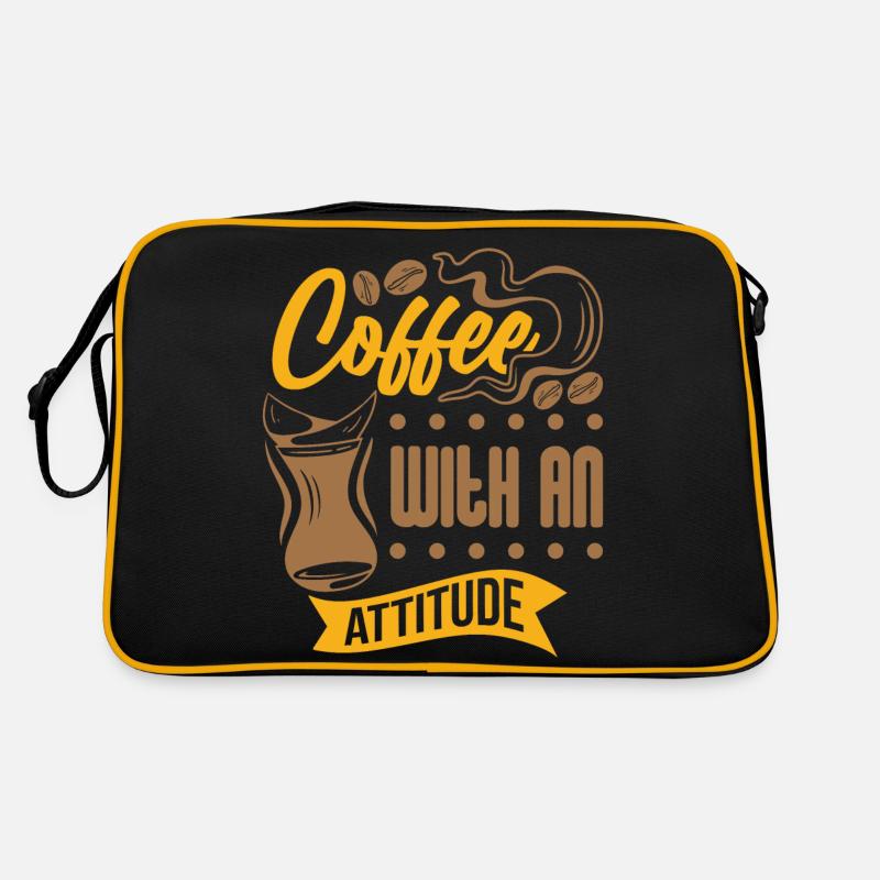 Coffee with Attitude Retro Tasche