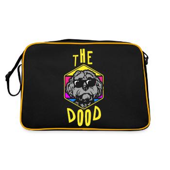 The Dood Doodle Labradoodle Goldendoodle - Retro Bag - black/gold - Back