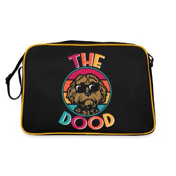 The Dood Doodle Labradoodle Goldendoodle - Retro Bag - black/gold - Back
