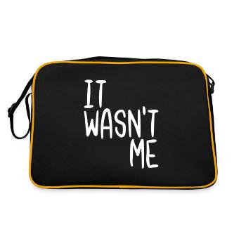 It Wasn't Me - Retro Bag - black/gold - Back