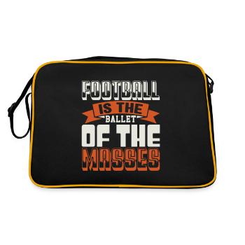 LE FOOTBALL EST LE BALLET DES MASSES - Sac Retro - noir/or - Dos