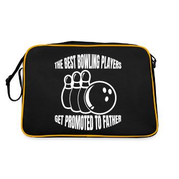 Bowling Kegelverein Vater Kegeln Papa Bowlingverein - Sac Retro - noir/or - Dos