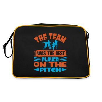 THE TEAM WAS THE BEST PLAYER ON THE PITCH 2 - Retro Bag - black/gold - Back