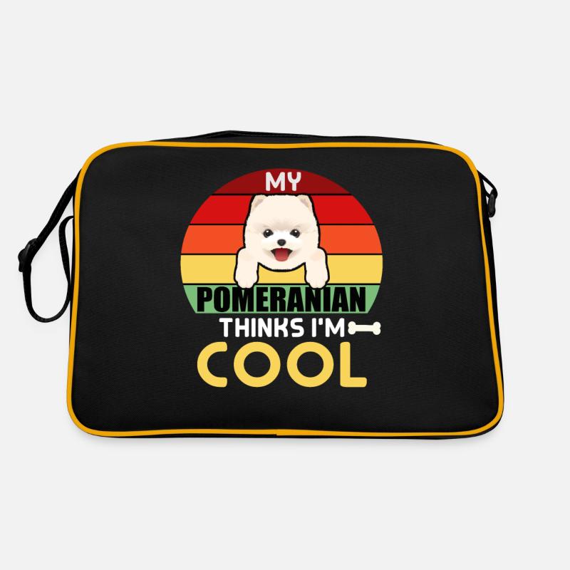 Mein Pommern Think I'm Cool Retro Tasche