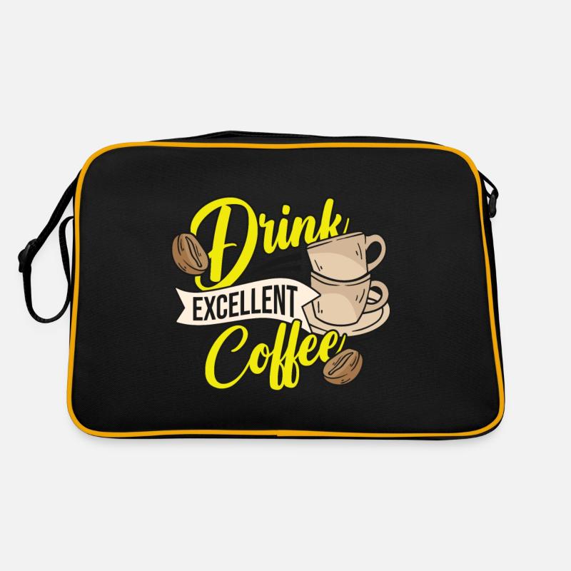 Drink Excellent Coffee Retro Tasche