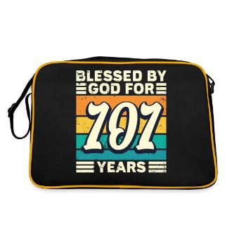 101 Birthday Gift Years Funny Saying - Retro Bag - black/gold - Back