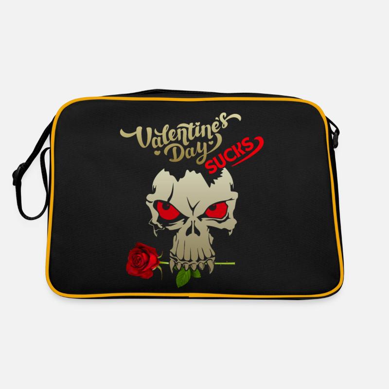 Saint-Valentin, dicton ironique, Crâne, Crâne Sac Retro