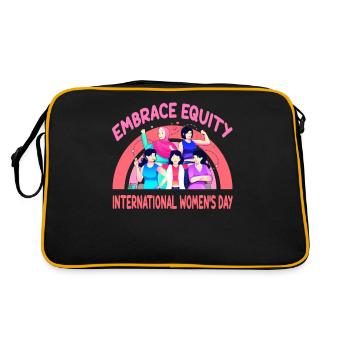 Journée internationale de la femme Embrassons l’équité - Sac Retro - noir/or - Dos