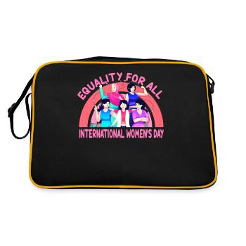 Journée internationale de la femme : l’équacité pour toutes les femmes - Sac Retro - noir/or - Dos