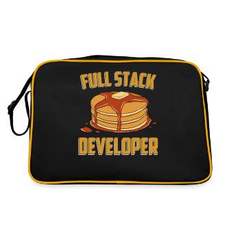 Full Stack Developer - Software Science Programmer - Retro Bag - black/gold - Back