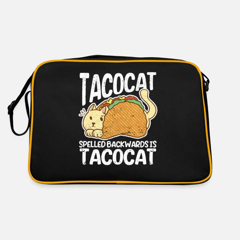 Funny Interesting Cute Tacocat backwards Retro Bag