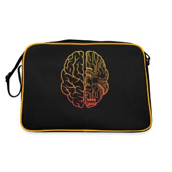 Programmer HTML - Developer Programming Brain Cool - Retro Bag - black/gold - Back