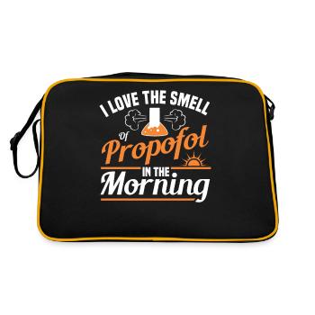 Anesthetist Anaesthesiologist Anesthesia - Retro Bag - black/gold - Back