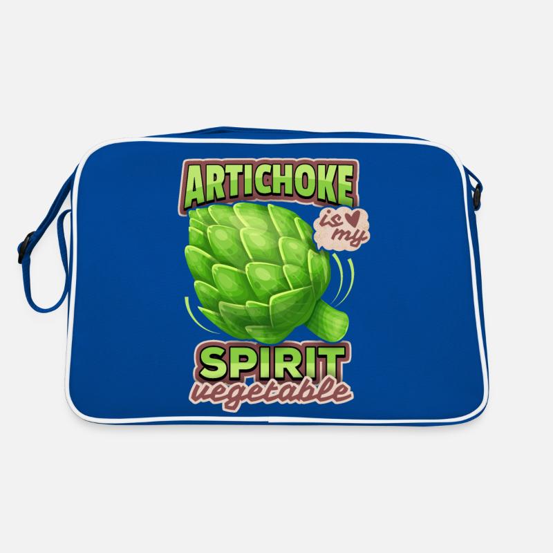 Artichoke illustration, funny saying Retro Bag