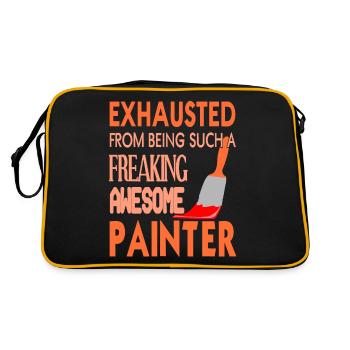 Épuisé d’être un peintre aussi effrayant - Sac Retro - noir/or - Dos