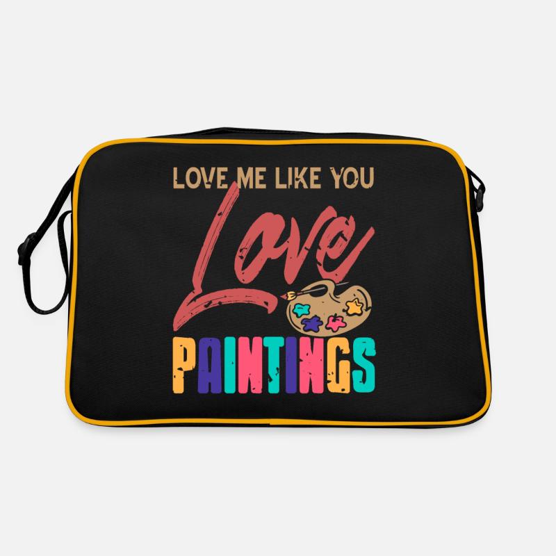 Aimez-moi comme vous aimez les peintures Drôle de peintre Sac Retro