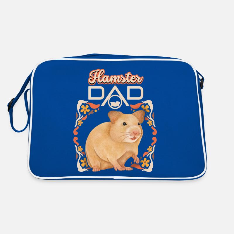 Hamster, Hamster-Dad, Hamster-Mama lustiger Spruch Retro Tasche