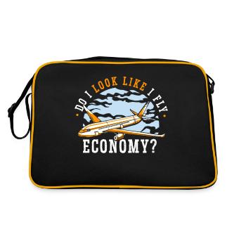 I look like I'm going economy first - Retro Bag - black/gold - Back