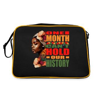 BLM One Month Can't Hold Our History - Retro Bag - black/gold - Back