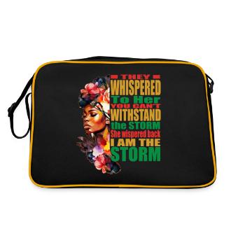 I Am Black History Month and Juneteenth - Retro Bag - black/gold - Back