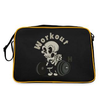 workout - Retro Bag - black/gold - Back